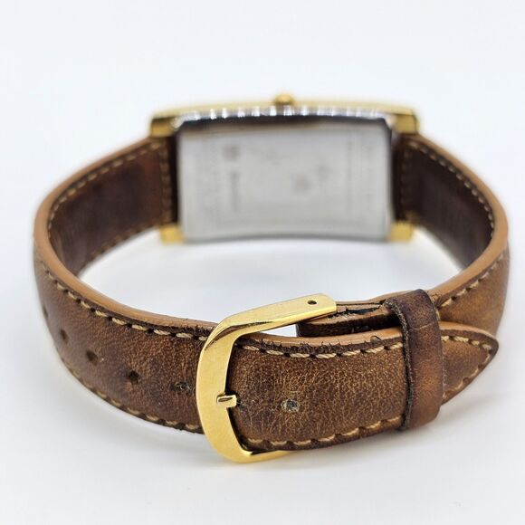 VTG Hamilton Women's Watch 22MM Gray Dial Brown Leather Bands New Battery - Picture 10 of 16